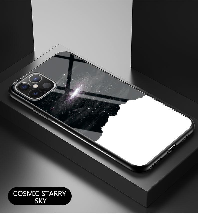 Premium Galaxies Designers Tempered Glass Phone Case - for New Apple iPhone 13Mini/13/13Pro/13ProMax - Super Savings Technologies Co.,LTD Premium Galaxies Designers Tempered Glass Phone Case - for New Apple iPhone 13Mini/13/13Pro/13ProMax - Super Savings Technologies Co.,LTD
